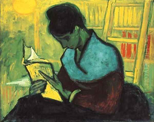 Une liseuse de romans Oil Painting by Vincent Van Gogh