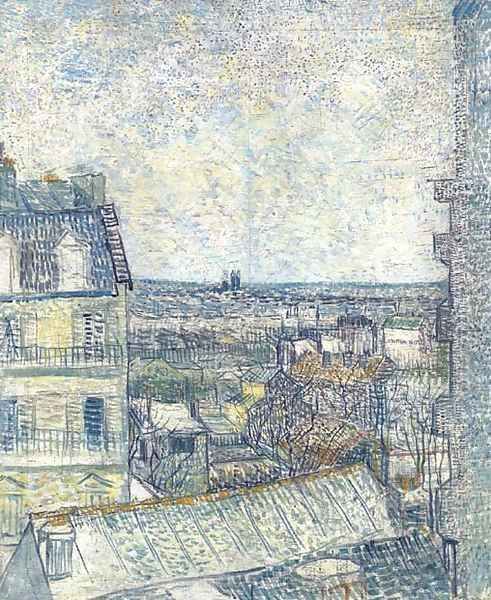 Vue de la chambre de l'artiste, rue Lepic Oil Painting by Vincent Van Gogh