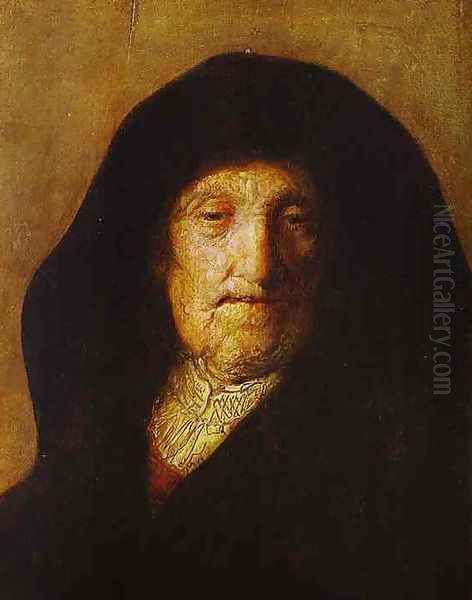 Portrait of Rembrandt's Mother Oil Painting by Rembrandt Van Rijn