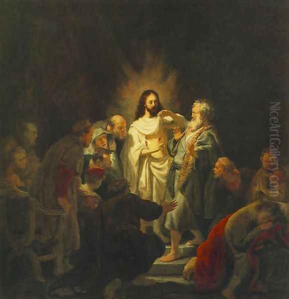 The Incredulity of St Thomas 1634 Oil Painting by Rembrandt Van Rijn