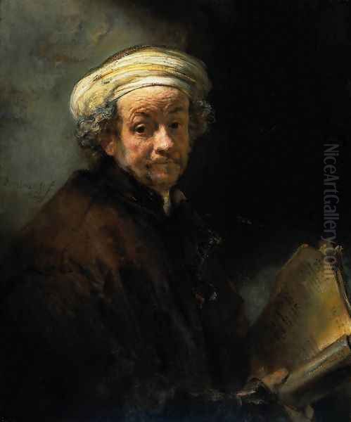 Self Portrait as the Apostle St Paul Oil Painting by Rembrandt Van Rijn