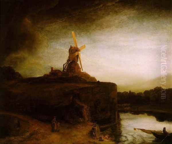 The Mill c. 1650 Oil Painting by Rembrandt Van Rijn