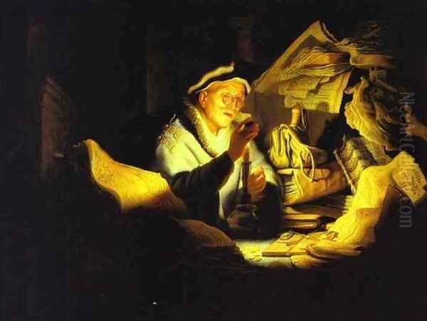 Parable of the Rich Man Oil Painting by Rembrandt Van Rijn