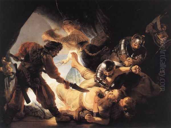 The Blinding of Samson 1636 Oil Painting by Rembrandt Van Rijn