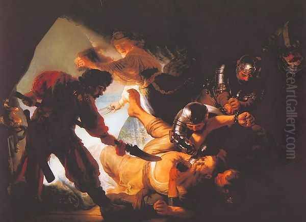 Blinding of Samson Oil Painting by Rembrandt Van Rijn