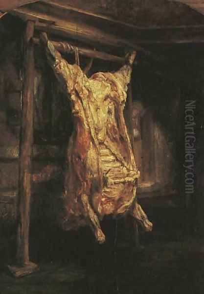 The Slaughtered Ox Oil Painting by Rembrandt Van Rijn