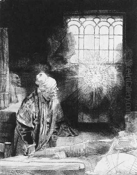 Faust 1650-52 Oil Painting by Rembrandt Van Rijn