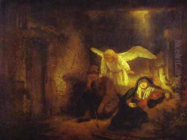 St. Joseph's Dream Oil Painting by Rembrandt Van Rijn