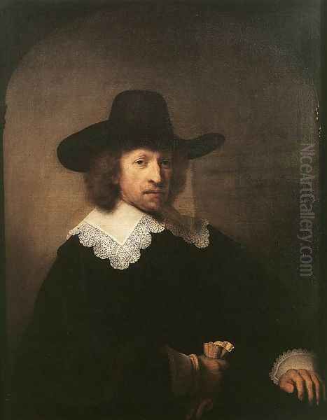 Portrait of Nicolaas van Bambeeck 1641 Oil Painting by Rembrandt Van Rijn