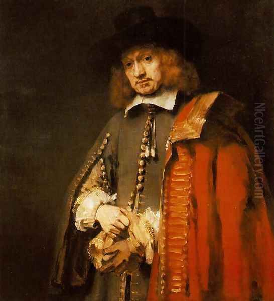 Jan Six 1654 Oil Painting by Rembrandt Van Rijn