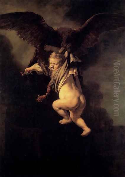 The Abduction Of Ganymede Oil Painting by Rembrandt Van Rijn