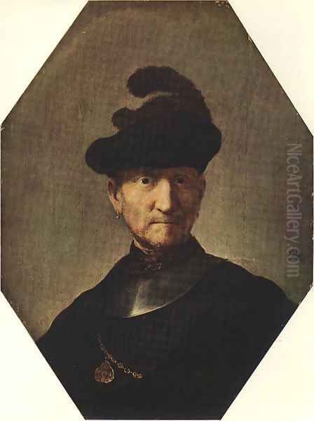 Old Soldier Oil Painting by Rembrandt Van Rijn