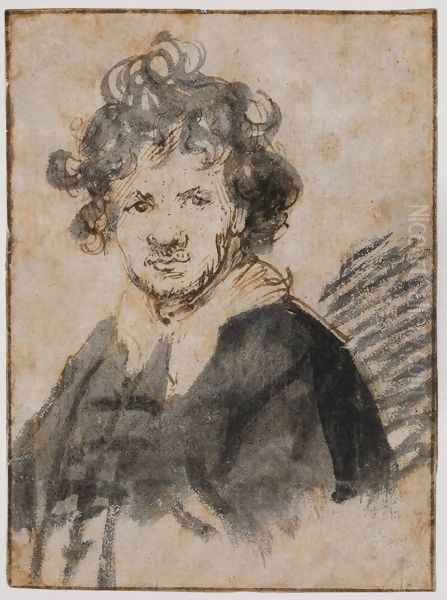 Self Portrait Oil Painting by Rembrandt Van Rijn