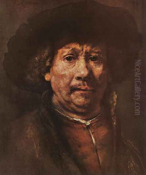 Little Self-portrait 1656-58 Oil Painting by Rembrandt Van Rijn