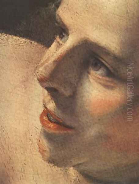 Danae (detail-1) 1636-47 Oil Painting by Rembrandt Van Rijn