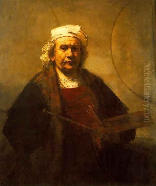 Self-Portrait 1661 Oil Painting by Rembrandt Van Rijn