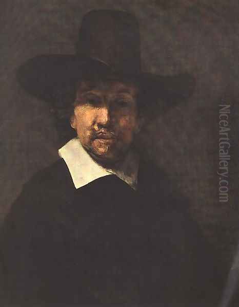 Portrait of Jeremiah Becker 1666 Oil Painting by Rembrandt Van Rijn