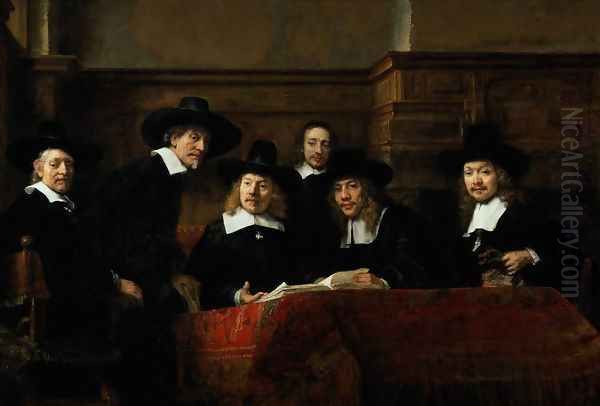 The Sampling Officials Oil Painting by Rembrandt Van Rijn