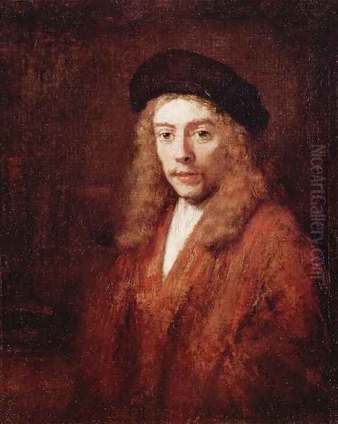 Portrait of a Young Man Oil Painting by Rembrandt Van Rijn