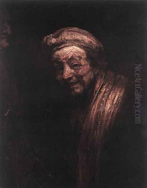 Self-Portrait 1668-69 Oil Painting by Rembrandt Van Rijn