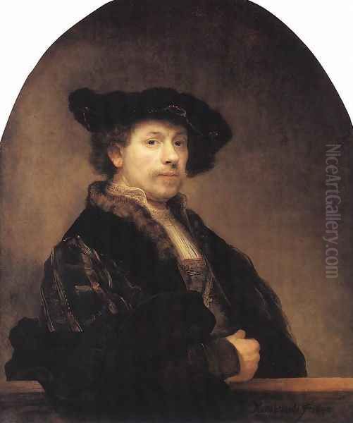 Self-portrait 1640 Oil Painting by Rembrandt Van Rijn