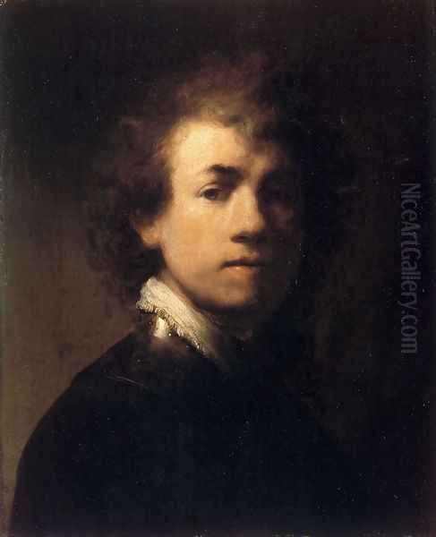 Self-Portrait In A Gorget Oil Painting by Rembrandt Van Rijn