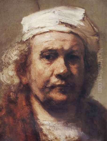 Self-Portrait [detail #1] Oil Painting by Rembrandt Van Rijn