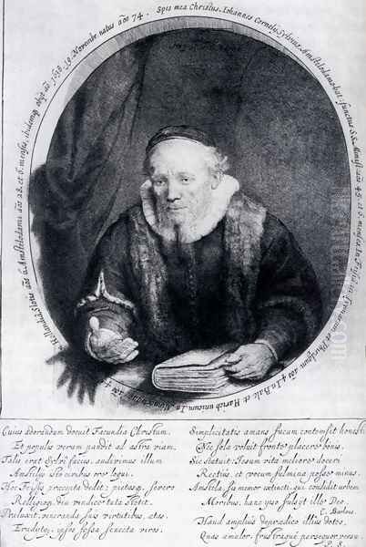 Portrait Of Johannes Cornelisz Oil Painting by Rembrandt Van Rijn