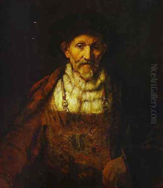 Portrait of an Old Man 2 Oil Painting by Rembrandt Van Rijn