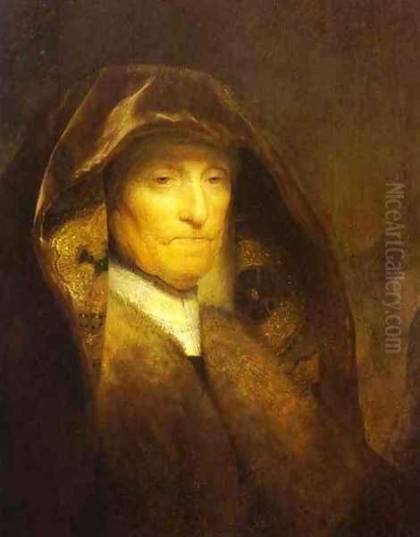 Portrait of the Artist's Mother Oil Painting by Rembrandt Van Rijn