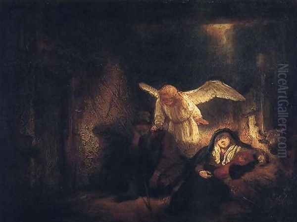 Le Songe De Joseph,berlin 1645 Oil Painting by Rembrandt Van Rijn