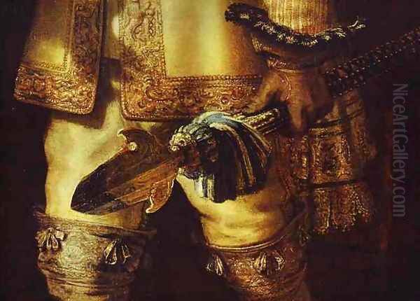 The NightWatch (detail) Oil Painting by Rembrandt Van Rijn