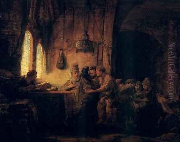 Parabole Des Ouvriers De La Onzieme Heure,st Peters~ea5 1637 Oil Painting by Rembrandt Van Rijn