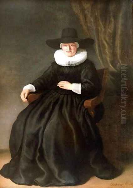 Mevr Johannes Elison Oil Painting by Rembrandt Van Rijn