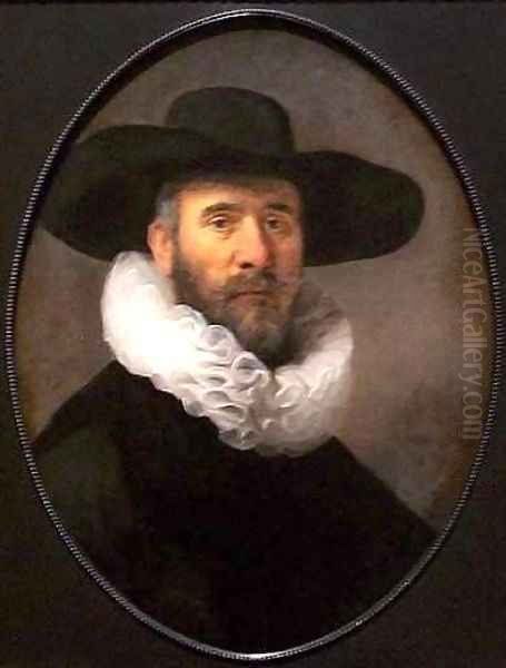 Portrait of Dirck Pesser Oil Painting by Rembrandt Van Rijn