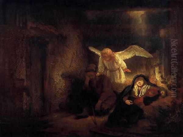 Joseph's Dream Oil Painting by Rembrandt Van Rijn