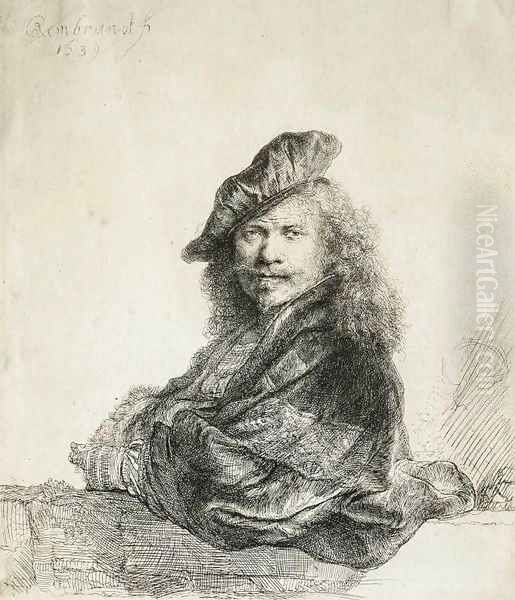 Self-Portrait 3 Oil Painting by Rembrandt Van Rijn