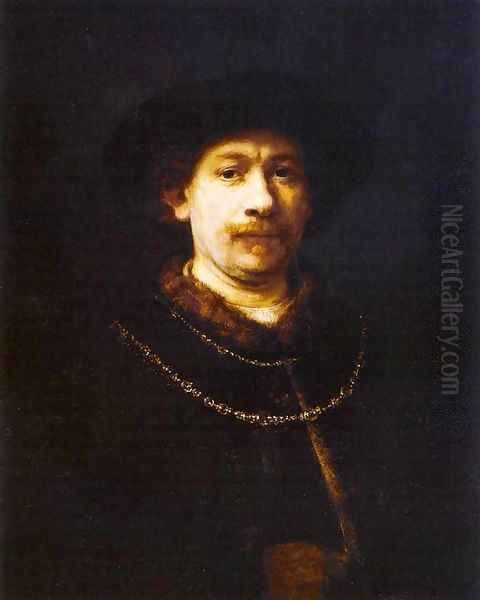 Self-Portrait 4 Oil Painting by Rembrandt Van Rijn