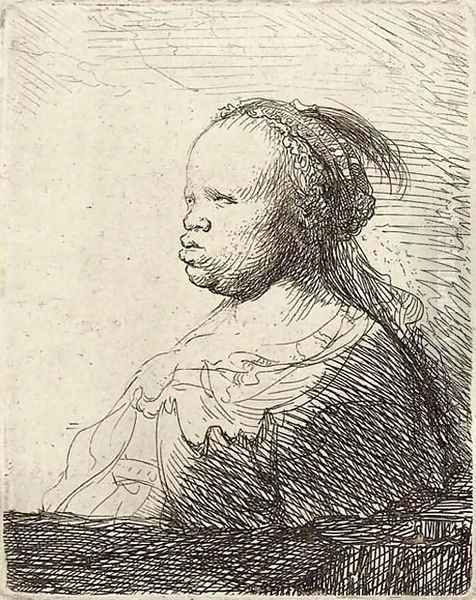 The White Negress Oil Painting by Rembrandt Van Rijn