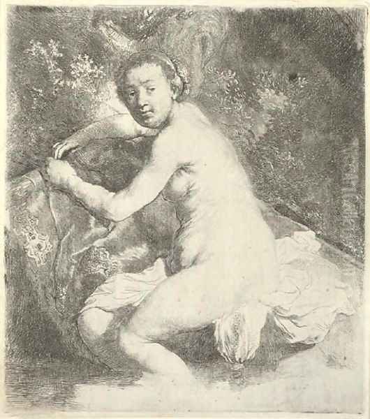 Diana at the Bath Oil Painting by Rembrandt Van Rijn