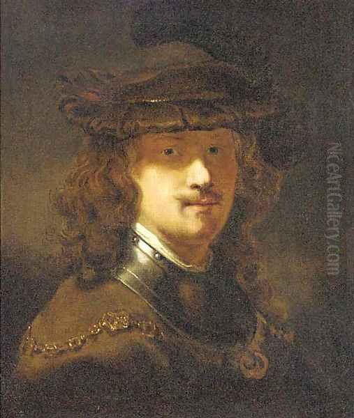 Portrait of Rembrandt, half-length Oil Painting by Rembrandt Van Rijn