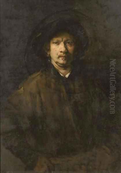 Portrait of the artist 2 Oil Painting by Rembrandt Van Rijn