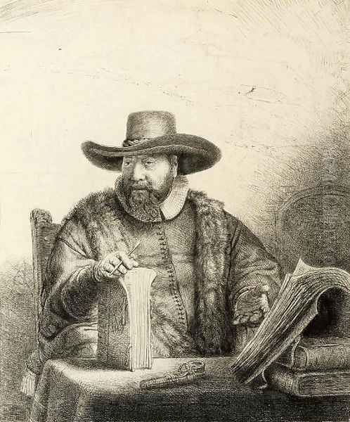 Cornelis Claesz. Anslo, Preacher Oil Painting by Rembrandt Van Rijn