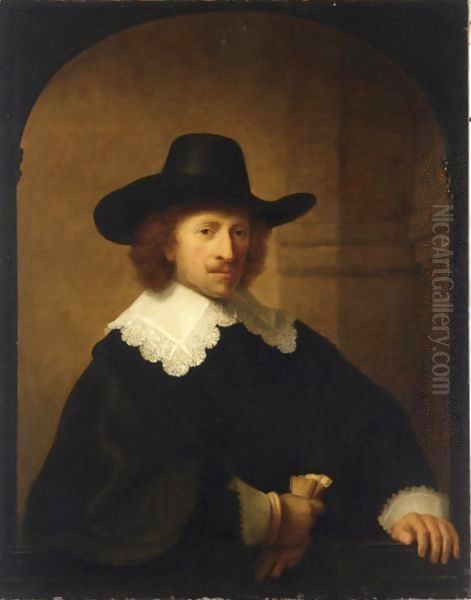 Portrait of Nicolaes van Bambeeck, half-length Oil Painting by Rembrandt Van Rijn