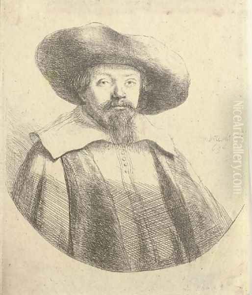 Samuel Manasseh Ben Israel Oil Painting by Rembrandt Van Rijn