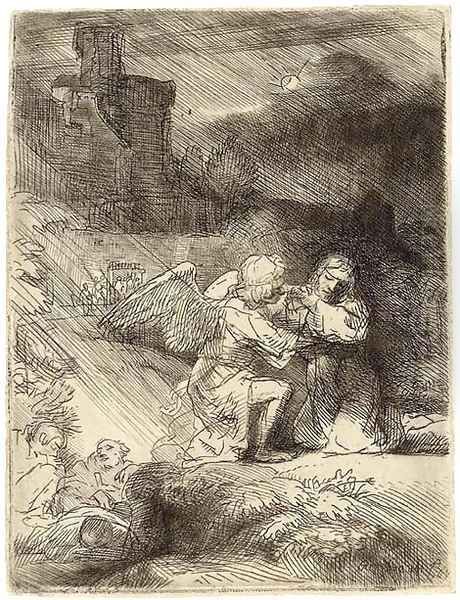 The Agony in the Garden by Rembrandt Van Rijn