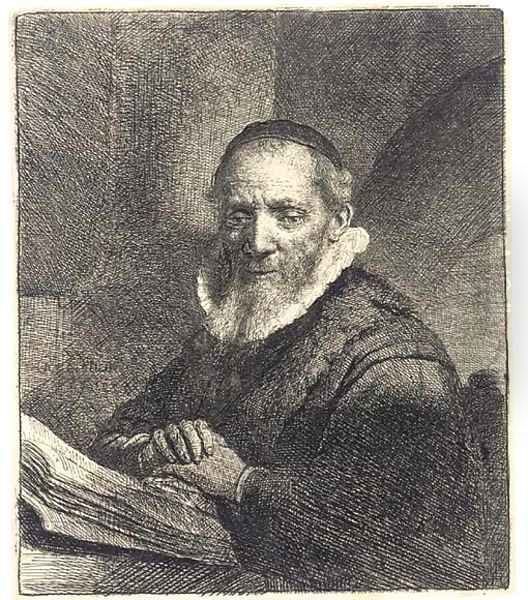 Jan Cornelius Sylvius, Preacher Oil Painting by Rembrandt Van Rijn