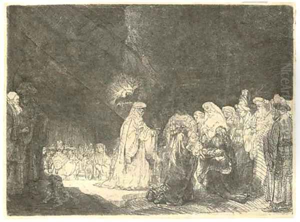 The Presentation in the Temple Oil Painting by Rembrandt Van Rijn