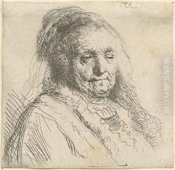 The Great Jewish Bride 2 Oil Painting by Rembrandt Van Rijn