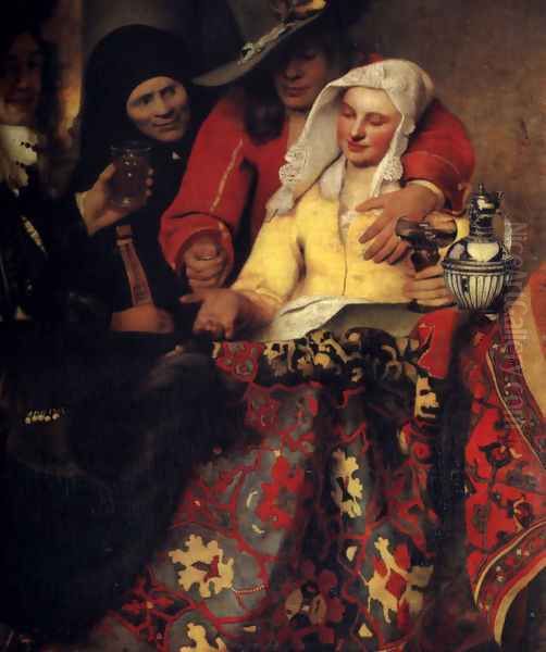 The Procuress 1656 Oil Painting by Jan Vermeer Van Delft